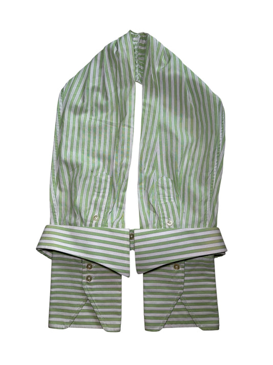 Aria Halter in Green Stripes